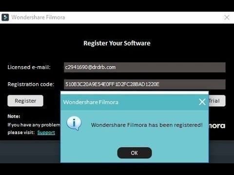 Wondershare registration key